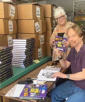 Signing our Lost (and Found) In Space book