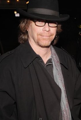 in a black hat