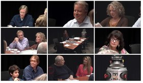 EPILOGUE-Table Read-Final Lost In Space episode. Director: Kevin Burns Written By: Bill Mumy... Mark Goddard, Marta Kristen, Angela Cartwright, Steven Catalano, Toni Williams, Robert Clotworthy, Michael Vahanian & Veronica Cartwright